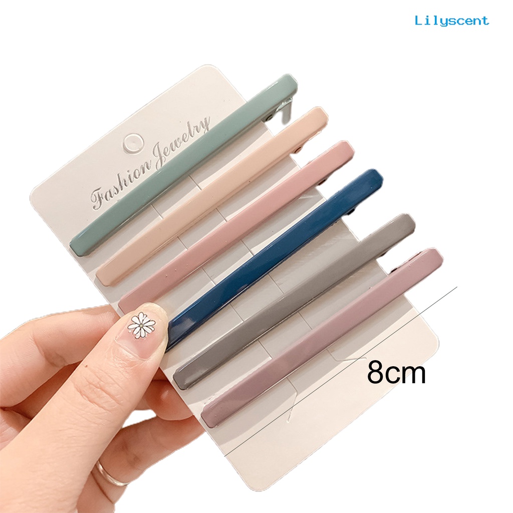 Ls 6Pcs / Set Jepit Rambut Bentuk Gelombang Flexible Warna Campur Untuk Wanita