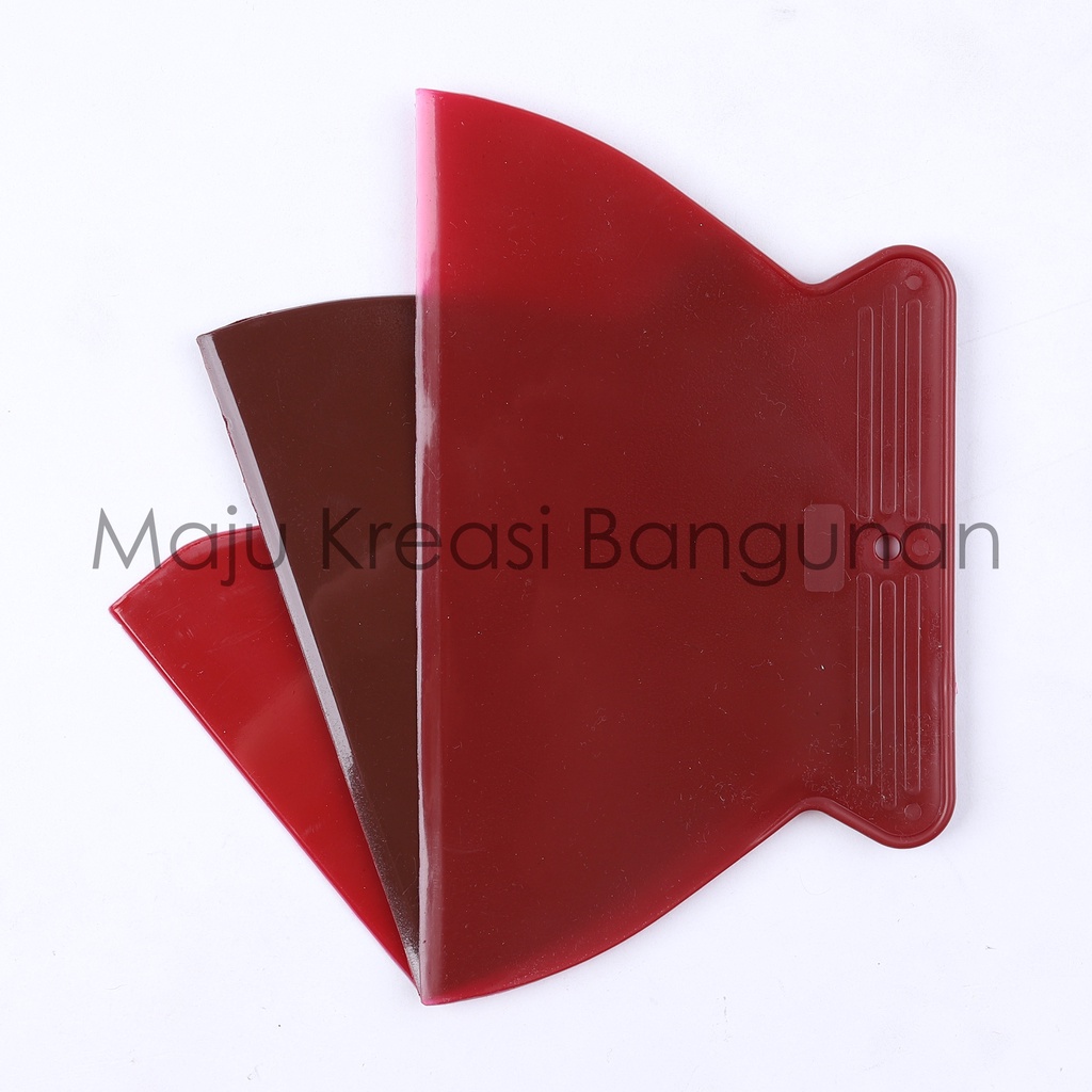 Kape PVC Scraper Skrap Sekrap Plastik 5&quot; 7&quot; 9&quot; Inch Inci Alat Dempul Tembok Dinding Kompon Scrapper