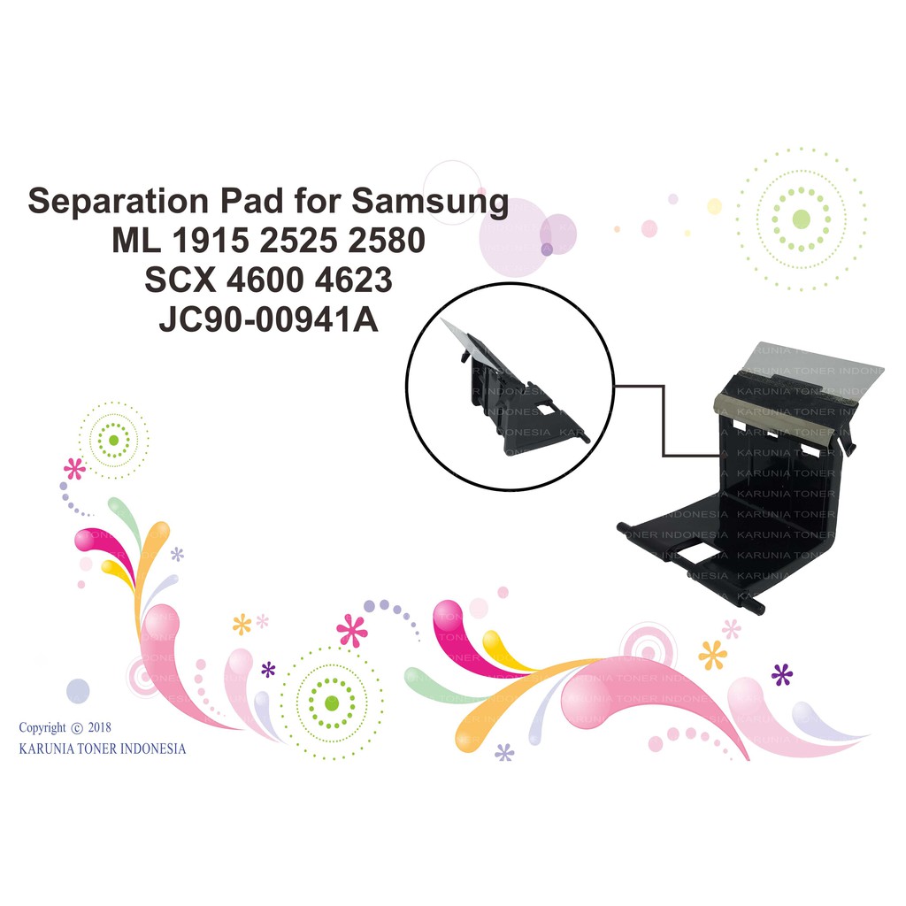 Separation Pad for Samsung ML 1915 2525 2580 SCX 4600 4623 JC90-00941A