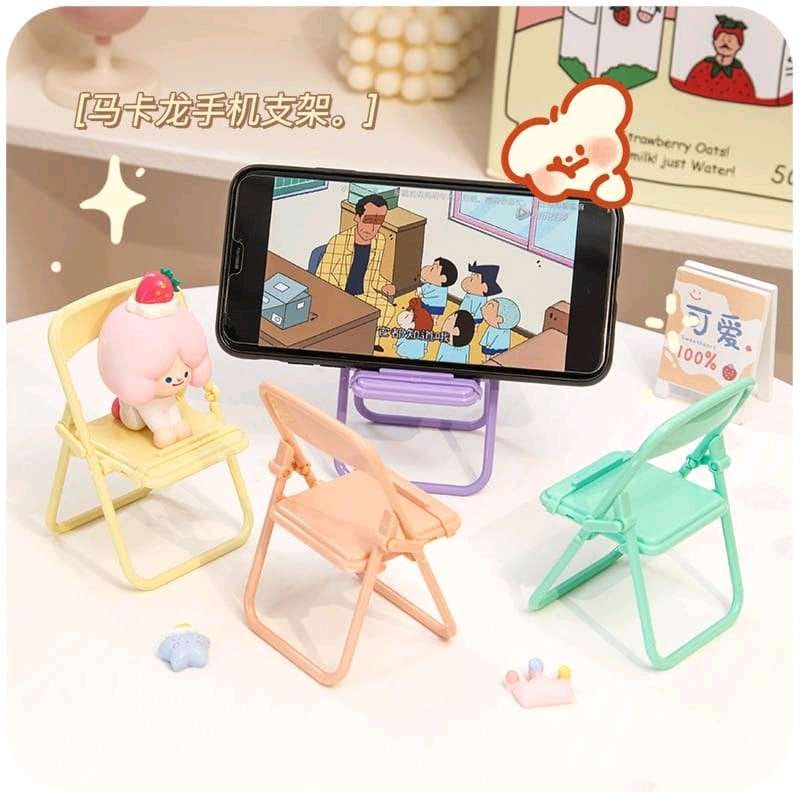 【GOGOMART】Kursi Stand Holder / Dudukan Handphone HP Model Kursi Warna Pastel