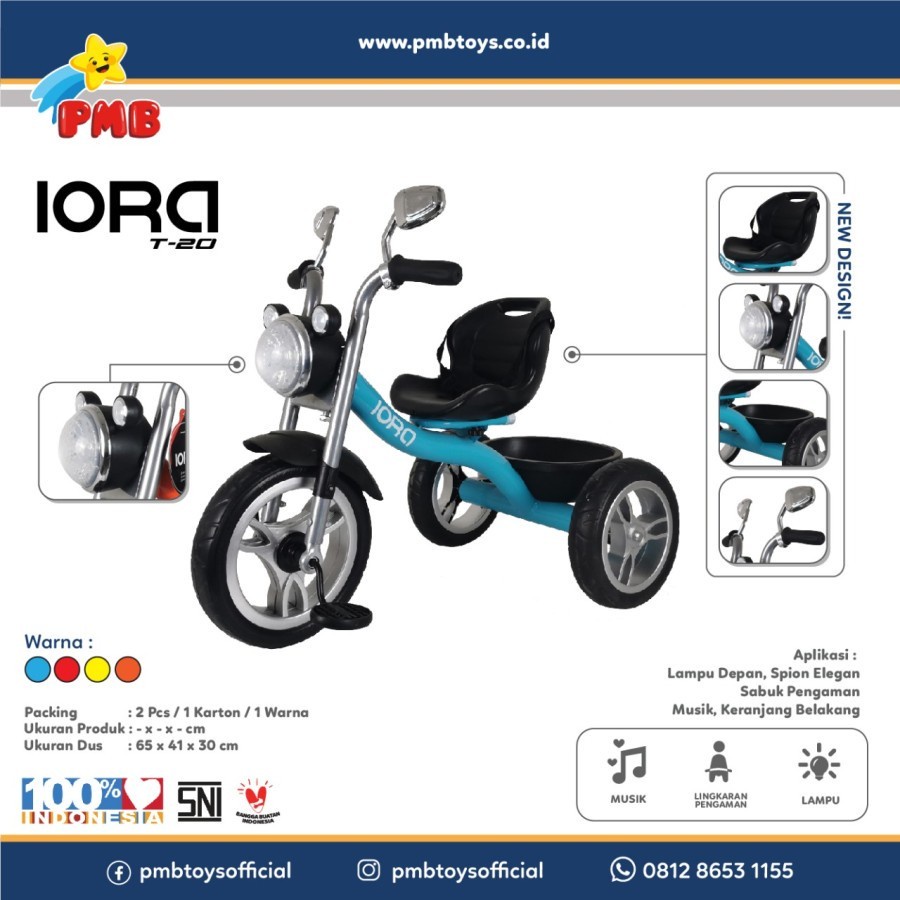 Sepeda iora t20 tricycle