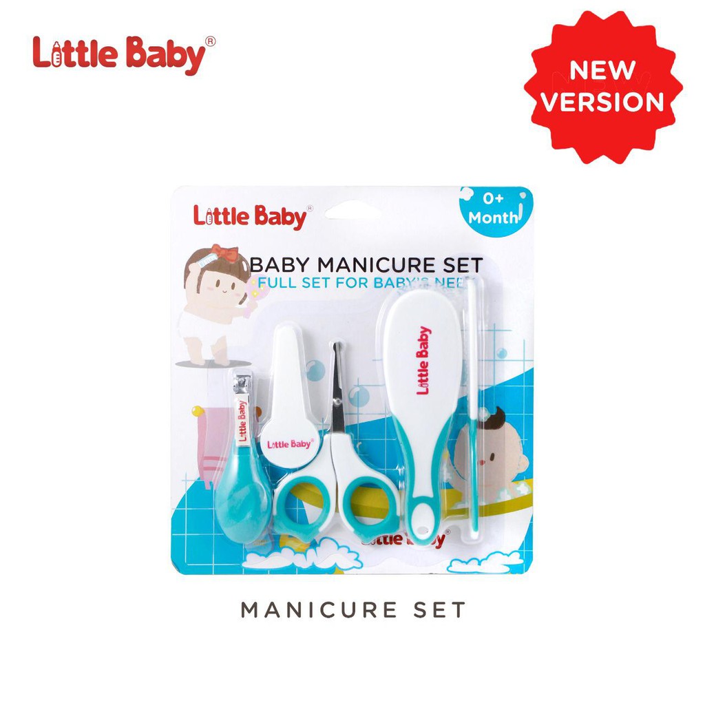 Little Baby MANICURE SET Sisir Nail Clipper Gunting Kuku Bayi 6IN1 - Kemasan TERbaru !