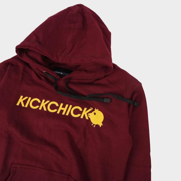 HOODIE KICKCHICK WARNA MERAH MARON