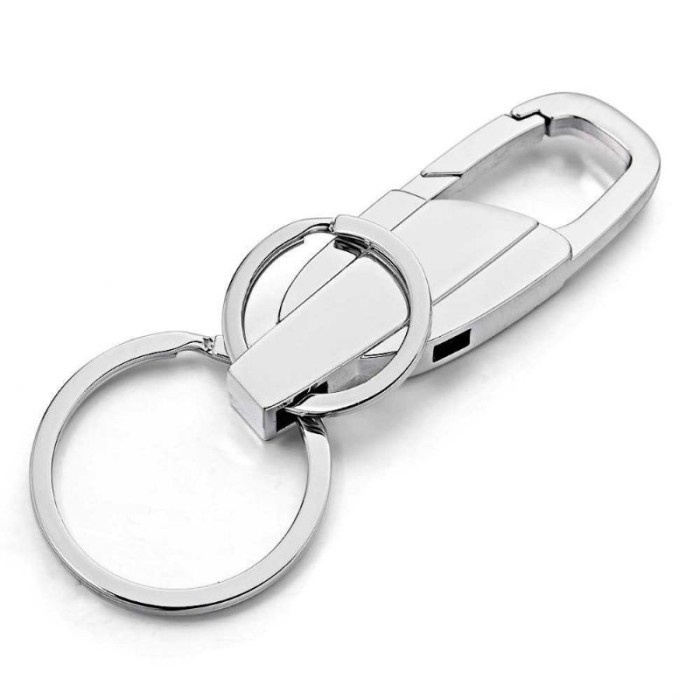 GANTUNGAN KUNCI CARABINER KEYCHAIN STAINLESS STEEL