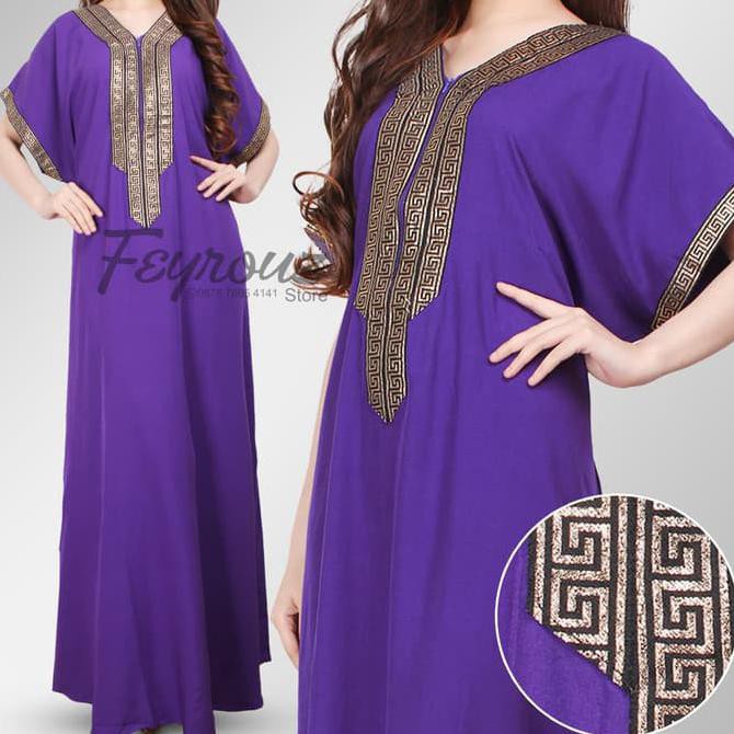 HOT SALE  DASTER ARAB RENDA YUNANI LOWO KELELAWAR BUSUI ALL SIZE FIT XL DP1804 - HITAM