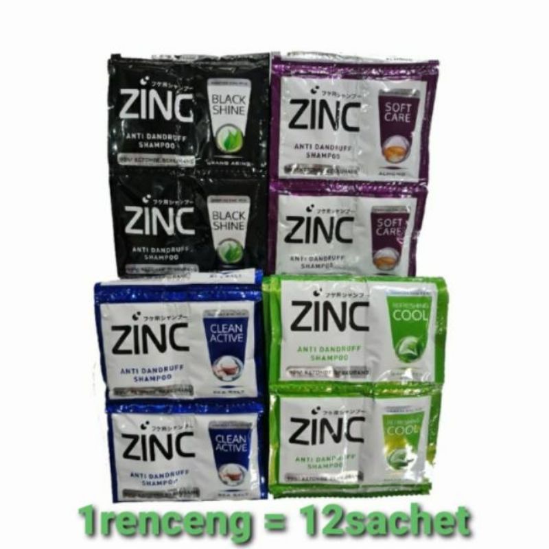 Shampo ZINC sachet (1renceng = 12sachet)