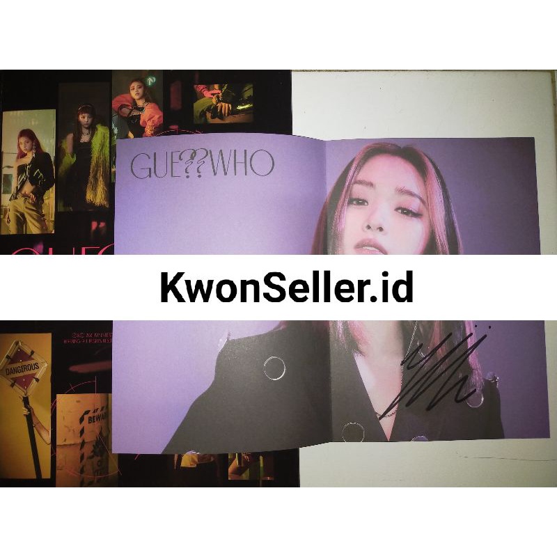 (LAST STOCK)ITZY GUESS WHO MWAVE RYUJIN SIGNED ALBUM