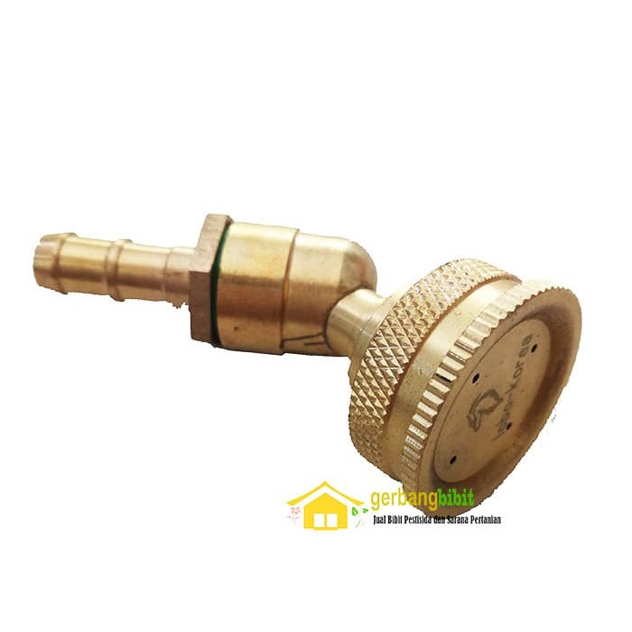 Brass nozzle 4 lubang bengkok nosel nozel kuningan cuci AC sablon