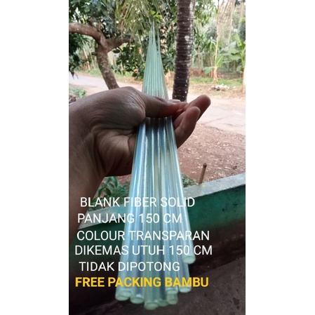 BLANK FIBER SOLID PANJANG 150 CM WARNA BENING AIR