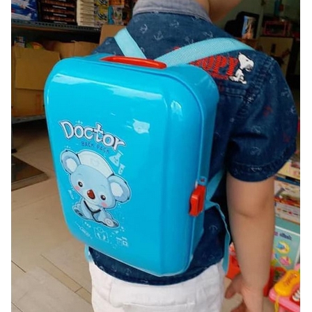 MAI553 MAINAN DOKTER DOCTOR BACK PACK TAS PUNGGUNG KOPER ISI 17 PCS 8361