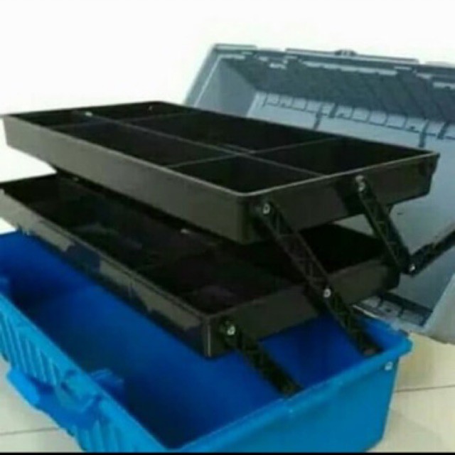 Tool Box MASTERBOX 20in Plastik 2 Susun / Tempat Penyimpanan Alat Perkakas PVC 20 in / Box Kunci 20