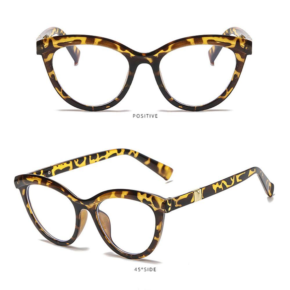 Lily Cat Eye Kacamata Fashion Bingkai Bulat Game Eyeglasses