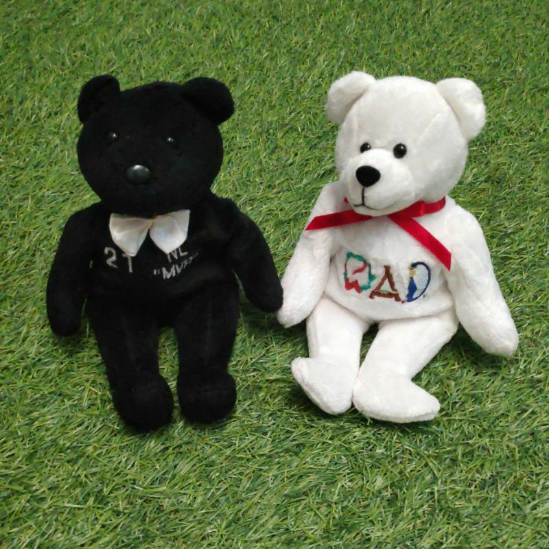 Boneka Sepasang Teddy Bear Hitam Putih