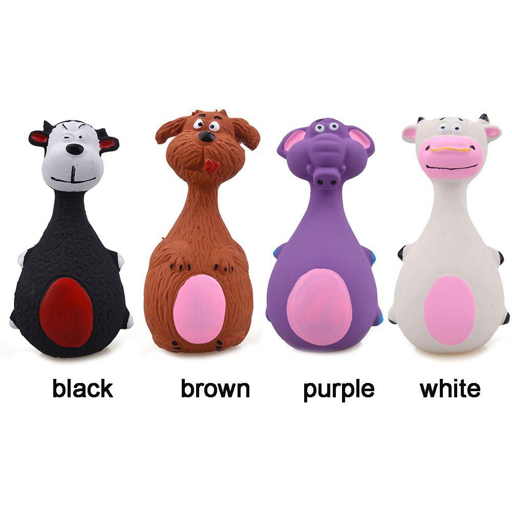 Solighter Latex Dog Toys Perlengkapan Hewan Peliharaan Membersihkan Gigi Karet Rubber Vokal Mainan