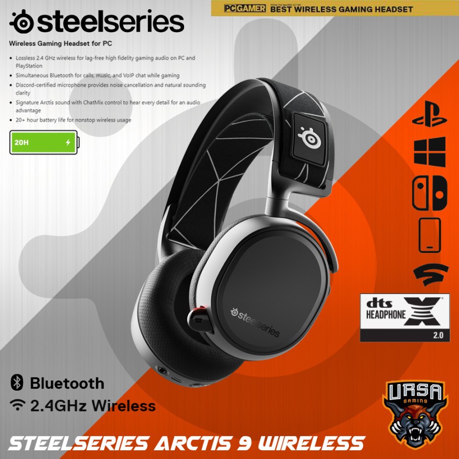 Headset Steelseries Arctis 9 Wireless / Bluetooth - Gaming Headset