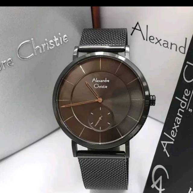 ALEXANDER CHRISTYE AC 8586 RANTAI PASIR FULL BLACK ORIGINAL