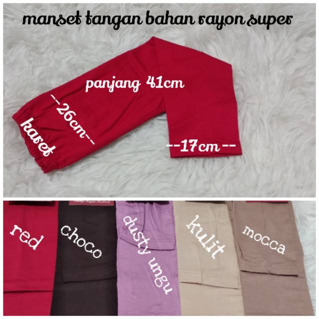 Manset Tangan - Bahan Rayon Super Adem