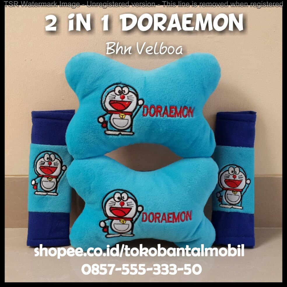 Bantal Mobil 2in1 Doraemon