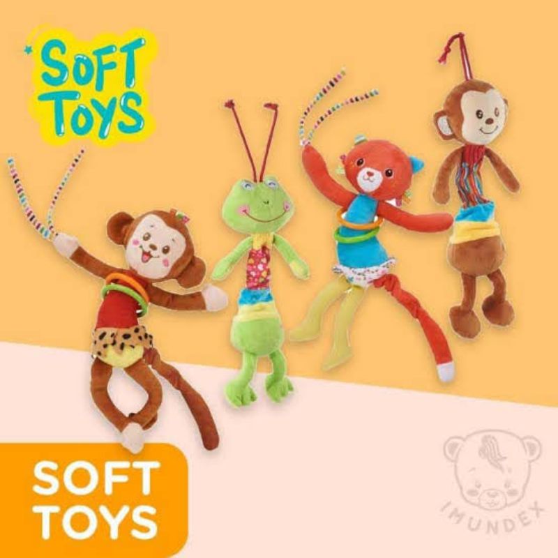 Imundex Soft Toys - Imundex Rattle Stick - Mainan Edukasi Boneka Music Getar - Maianan Boneka Bayi Bunyi - Baby Doll