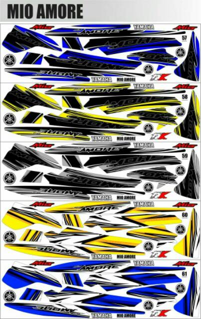 Sticker Striping Variasi Thailand Thailook Mio Sporty Mio Smile