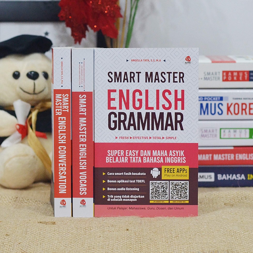 Buku Bahasa Inggris Grammar Smart Master English Grammar dan Tenses Scritto Books-3