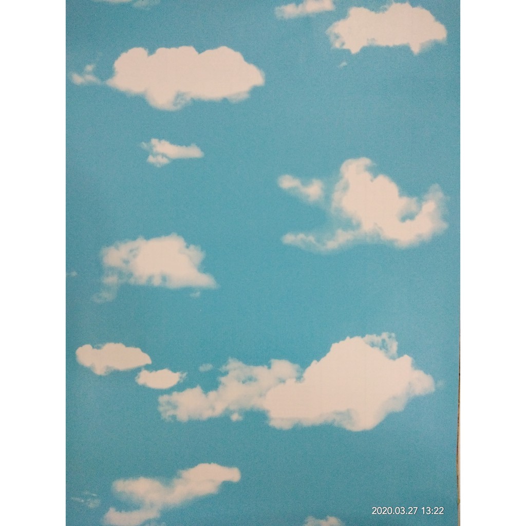 Wallpaper Dinding Motif Awan Ukuran 10 Meter x 45 CM