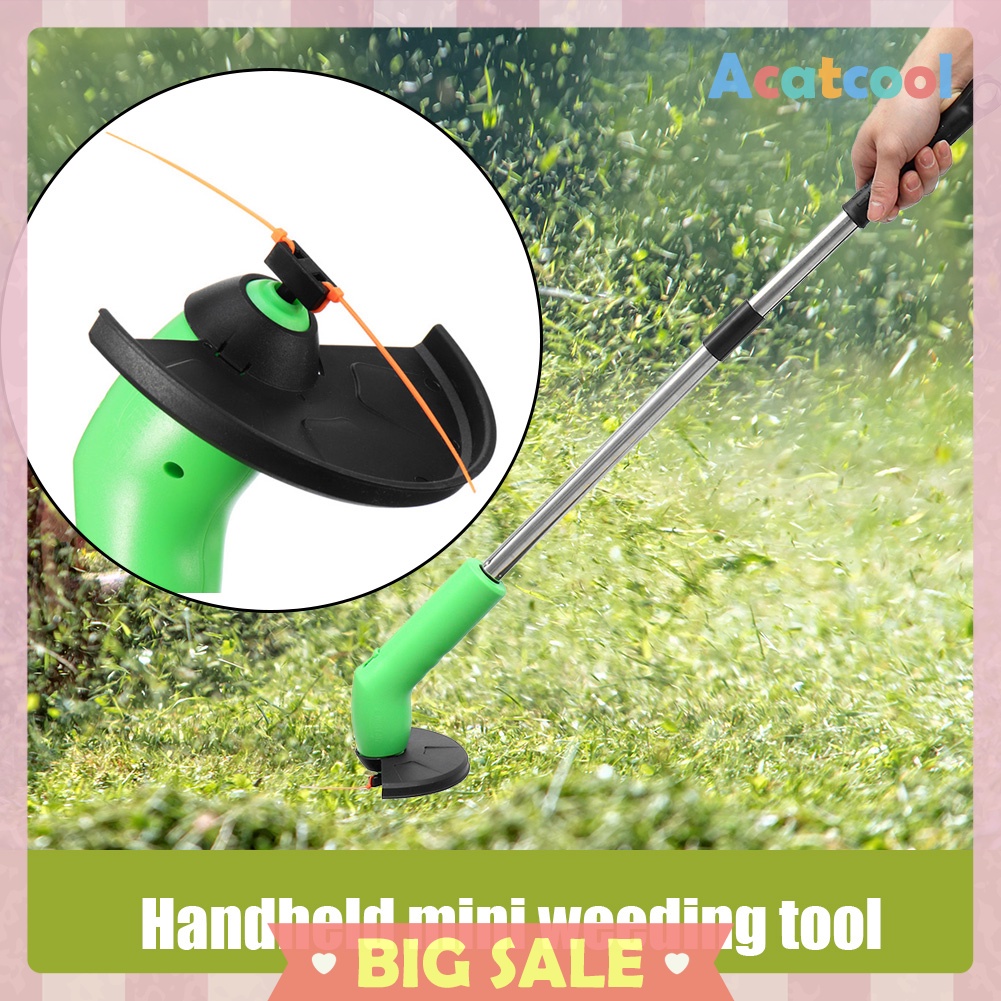 Electric String Trimmer Handheld Garden Pruning Mini Lawn Mower for Grass