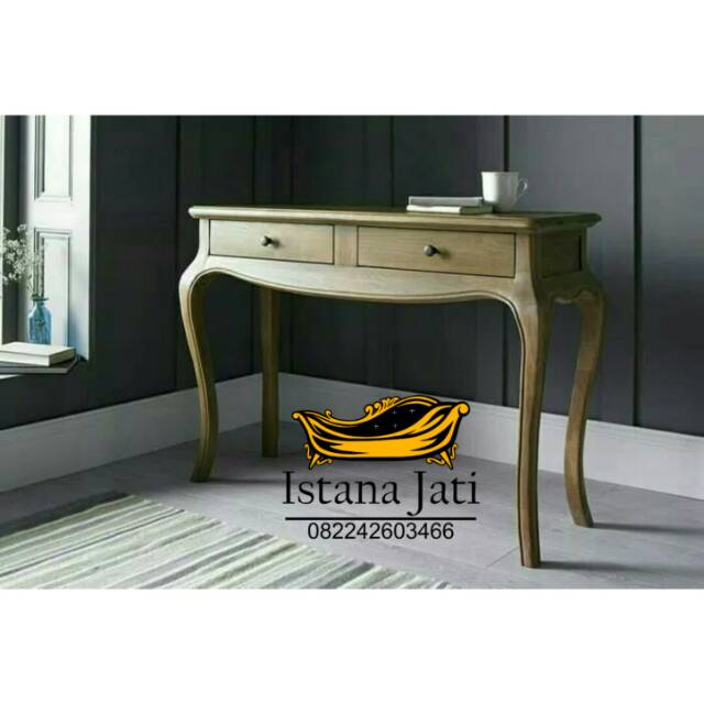 Meja consule klasik jati/meja console minimalis/figura kaca ukir mewah/nakas minimalis jati/bufet tv