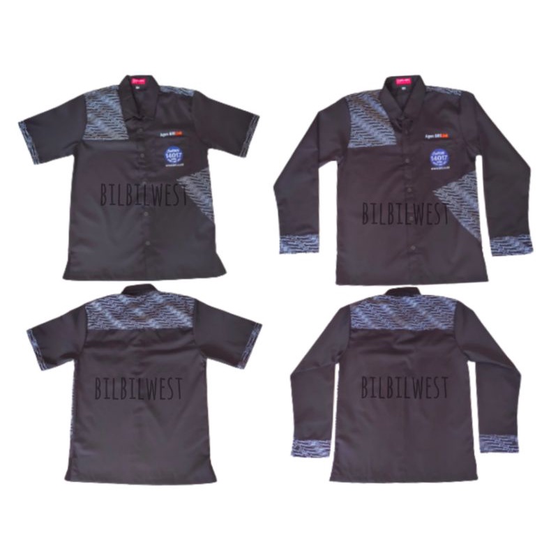 Kemeja Agen Brilink Batik Hitam Terbaru, Seragam agenbrilink hitam