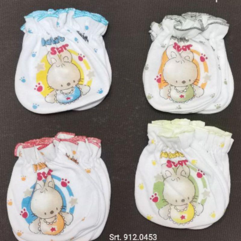 3pcs sarung tangan kaki bayi lucu / sarung tangan bayi set halus