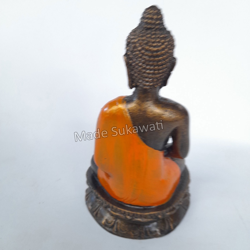 Patung Budha mini bahan resin keramik