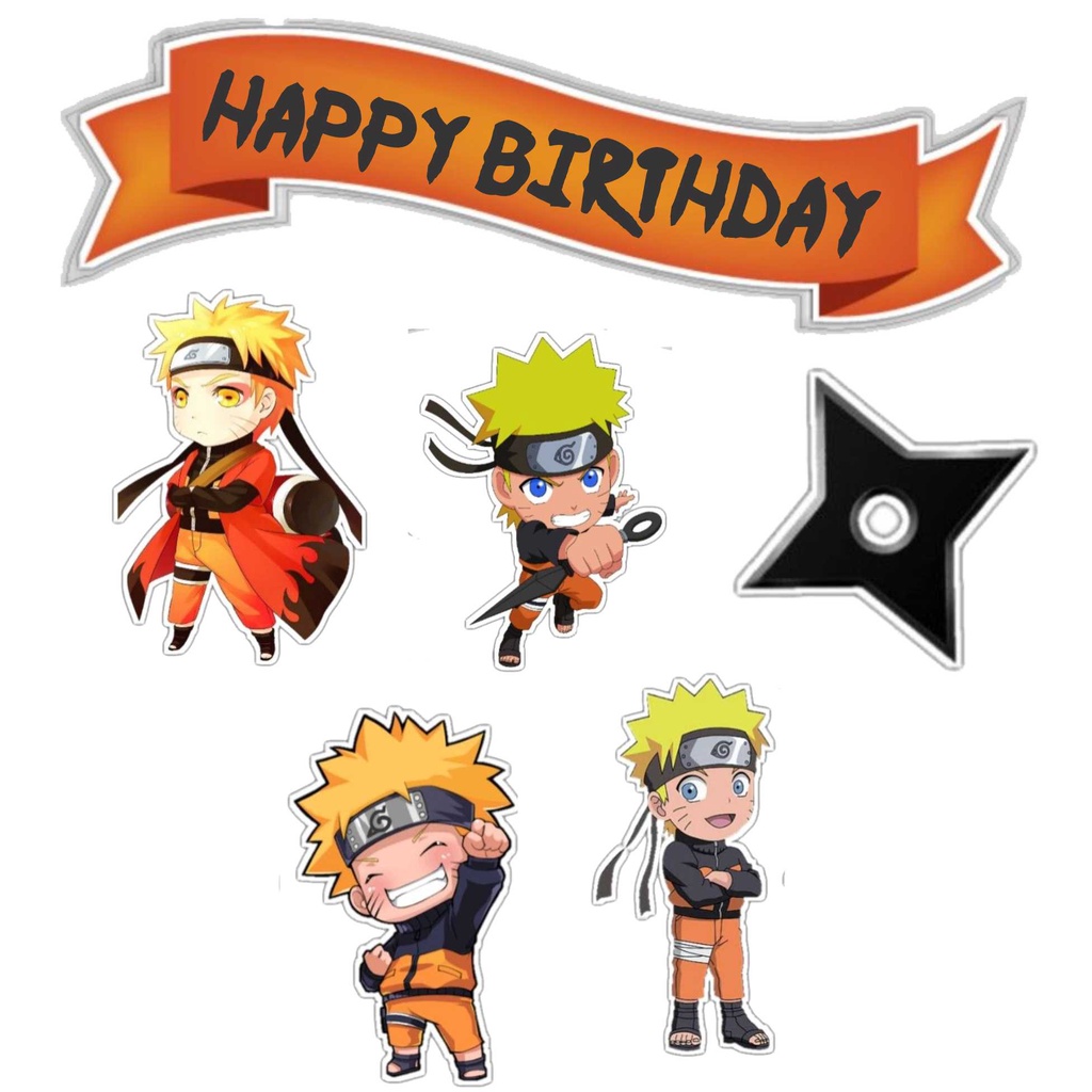 

TOPPER CAKE ULANG TAHUN / HIASAN KUE NARUTO