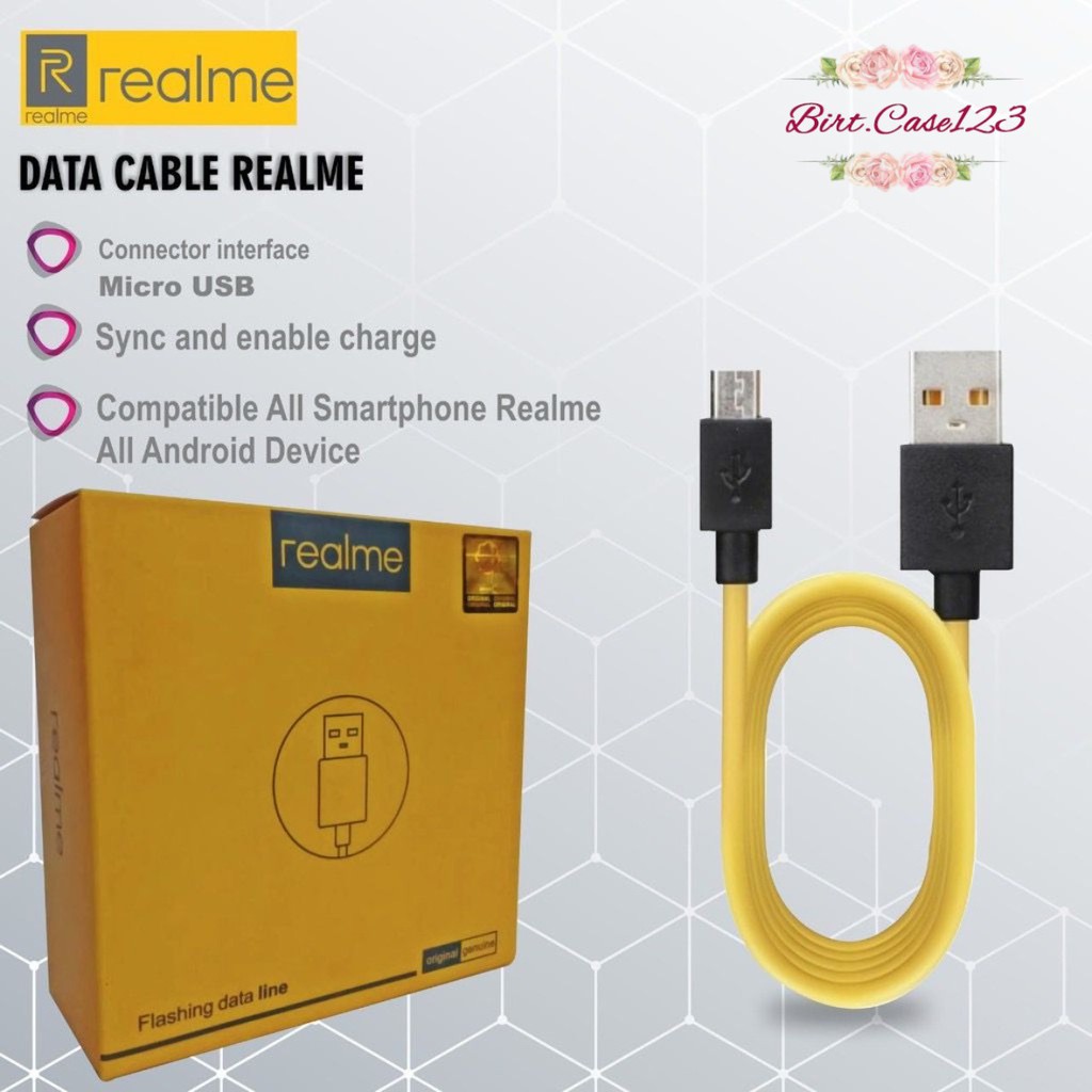 Kabel cable Data Realme VOOC  C1 C2 C3 C5 Realme 2 2PRO 3 5 5i 5PRO 6 6i Pro MICRO USB FAST ORIGINAL BC5880