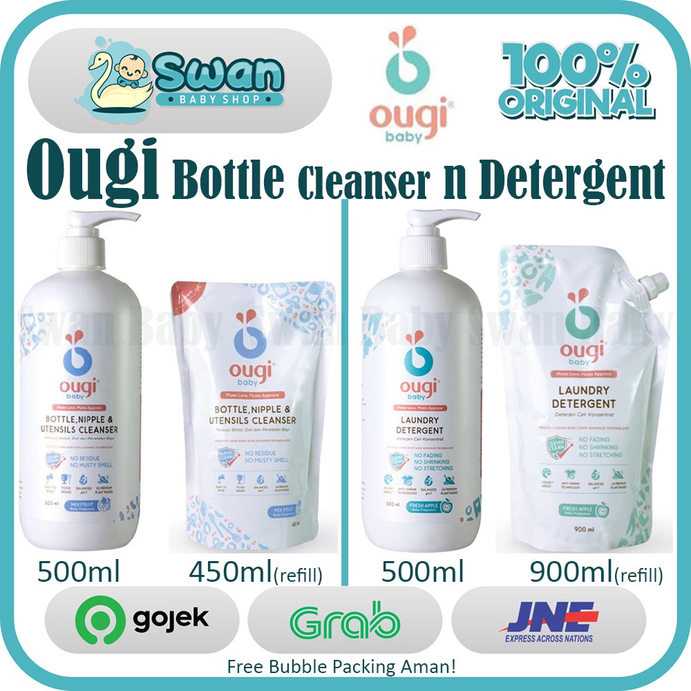 Ougi Baby Bottle Cleaner / Laundry Detergent / Pump / Refill