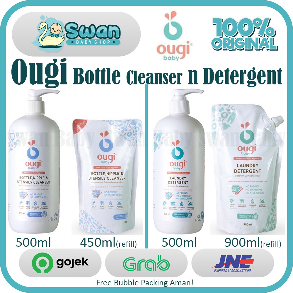 Ougi Baby Bottle Cleaner / Laundry Detergent / Pump / Refill