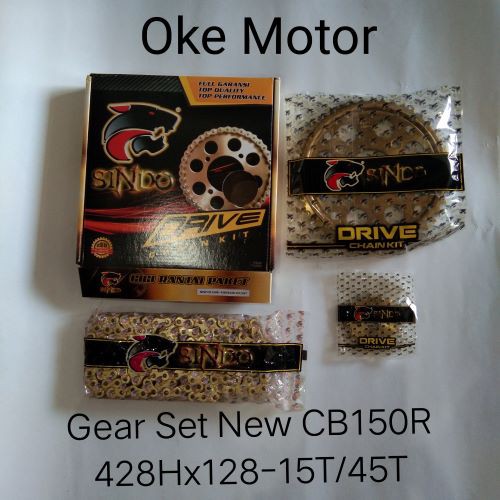 gear set gear paket motor NEW CB150R  super gold