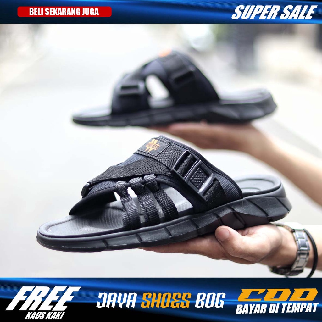 BIAS|Sendal Slide Pria Original Distro Sandal Slop Selop Cowok Simple Trendy Kekinian