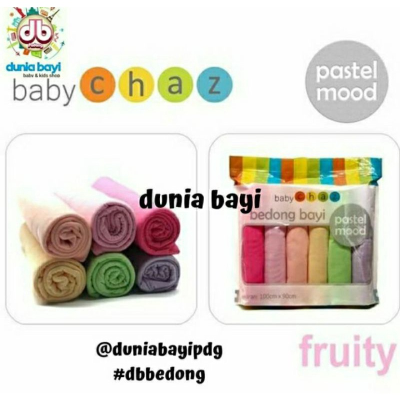 Bedong Chaz Pastel Mood/Kain Bedong Warna Polos