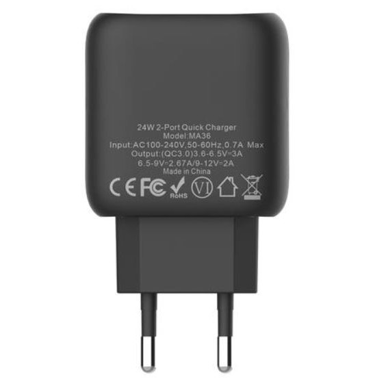 Marakoko Single Port USB Wall Charger 24W 3A MA36