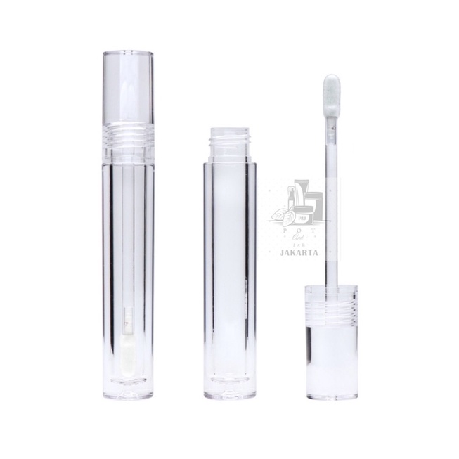 4ml Botol Kosong Lip Gloss Full Transparan/lip cream/lipgloss/travel bottle