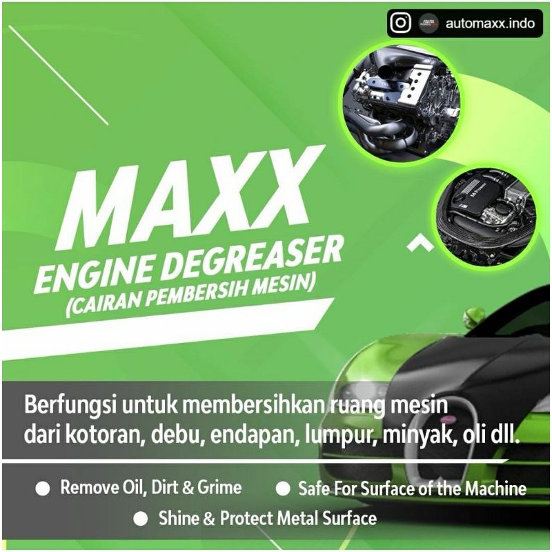 AUTO MAXX FUSHION PRO MAXX ENGINE DEGREASER CAIRAN PEMBERSIH MESIN MOBIL POLES MOBIL CAR POLISH