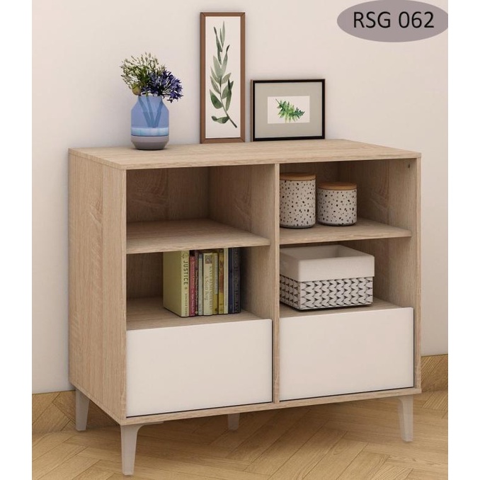 

Lemari Kabinet Minimalis dengan 4 Rak plus 2 Pintu Tambahan | Credenza
