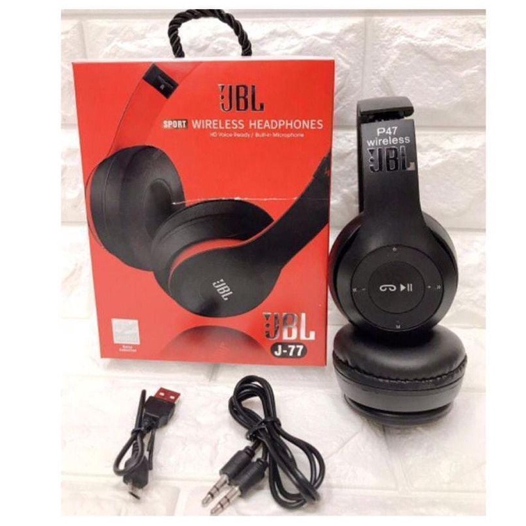 HEADPHONE HEADSET BANDO JBL J77 BLUETOOTH WIRELESS - HANDSFREE EARPHONE HF BANDO JBL J77 WIRELESS BT