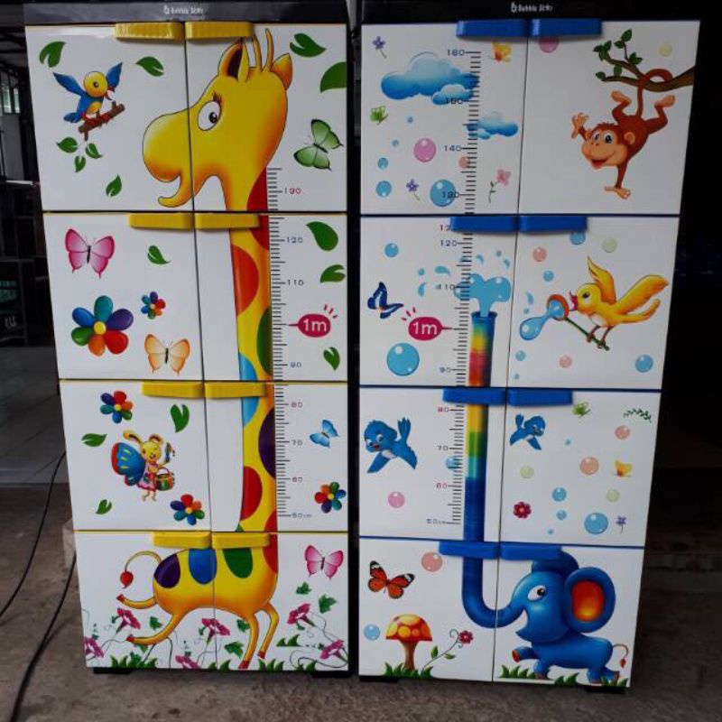 Lemari susun anak / Lemari plastik murah / lemari jumbo karakter / lemari karakter / lemari anak luc