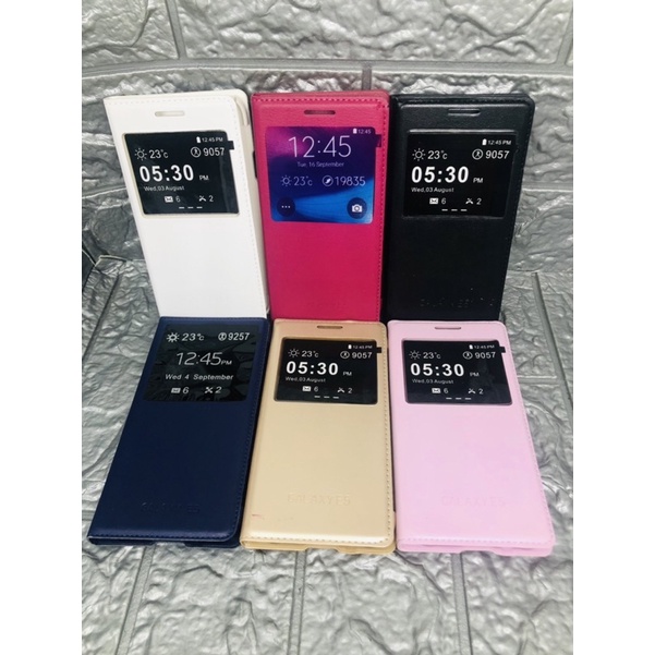 Samsung A3 2015 / A3 2016 / J5 2015 / J3 2015 / J2 2015 / J1 2015 / A7 2016 / E5 Flip Cover View Cas