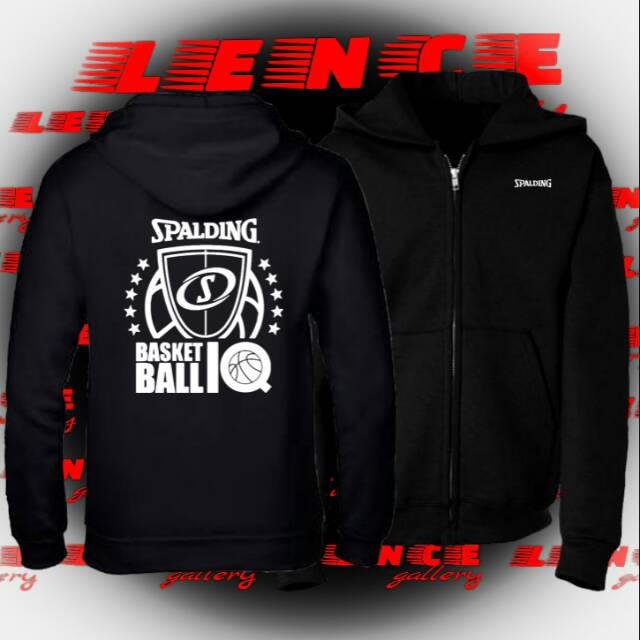 HOODIE ZIPPER SPALDING BASKETBALL