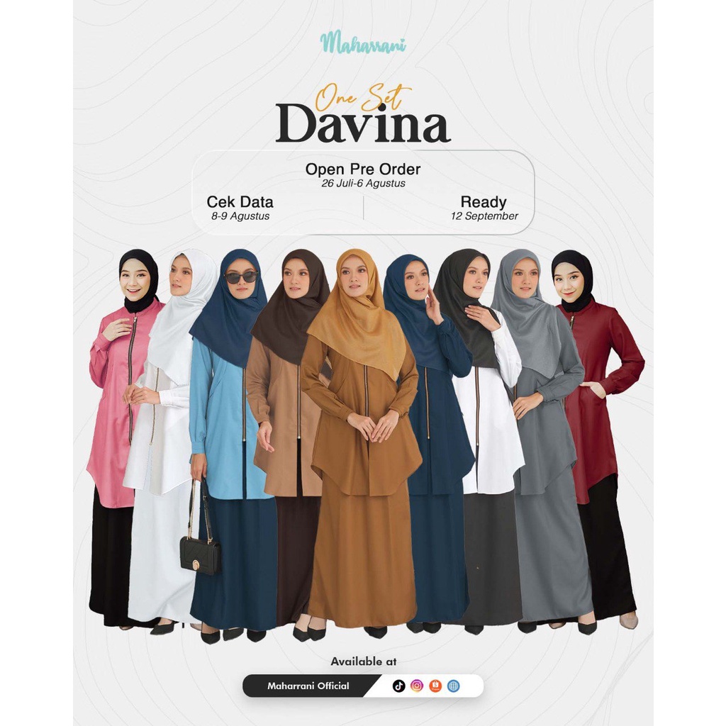 Seragam Dinas Davina by Maharani Seragam Dinas Wanita Terbaru Kekinian Bahan Toyobo Tebal Adem Setel