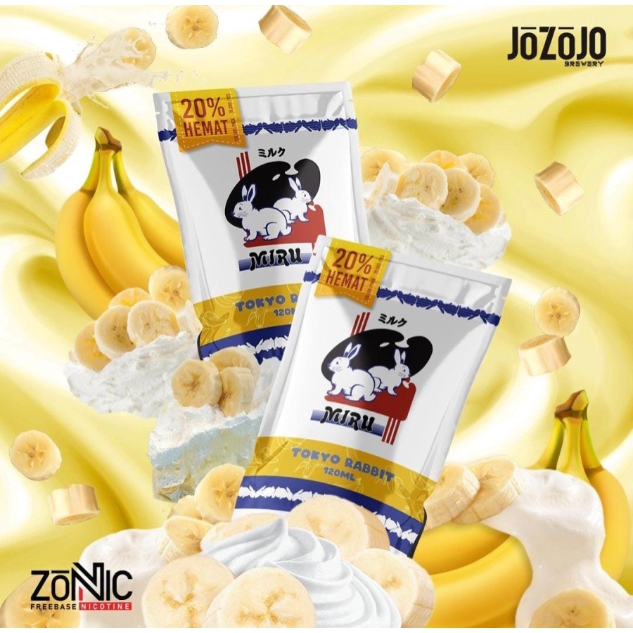 MIRU TOKYO RABBIT BANANA CREAM 1 X 60ML BY JOZOJO