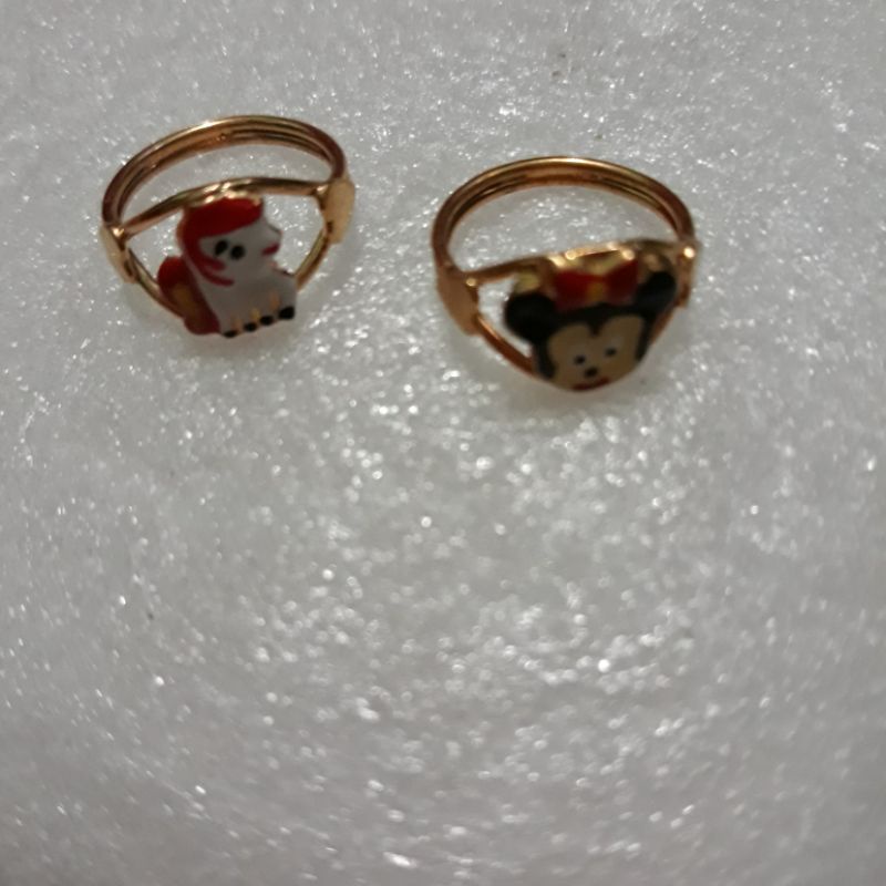 CINCIN ANAK/BAYI S925 LAPIS EMAS 24K