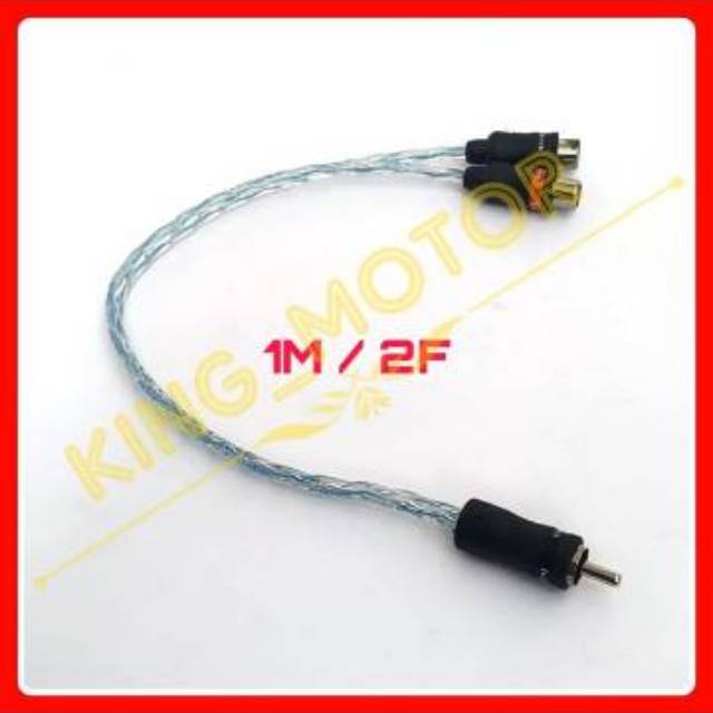 Kabel RCA Cabang 2 In 1 (1F/2M dan 1M/2F) by Intersys